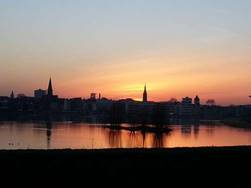 Dortmund Sunset Panorama
