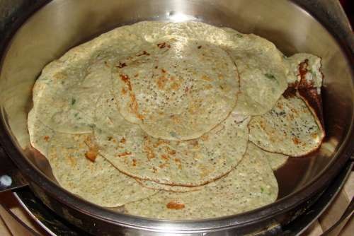 Dosa Pancakes Food Cuisine South Indian Kodagu