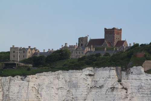 Dover White Cliffs Dover Castle United Kingdom
