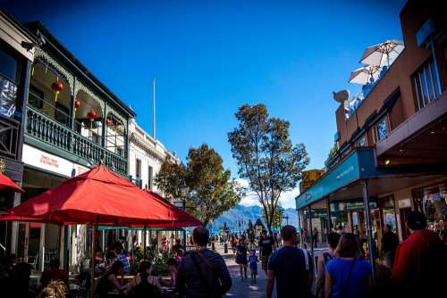 Downtown Queenstown New Zealand Buildings