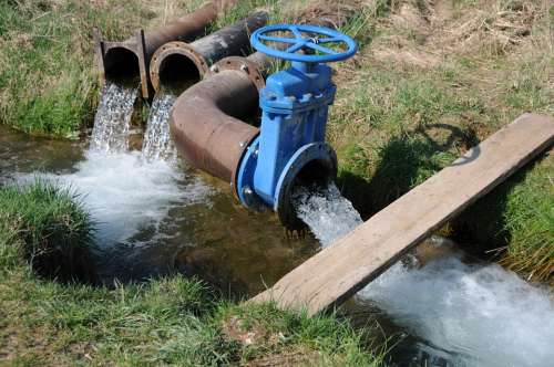 Drainage Valve Fluent Green Pipes Pusher Water
