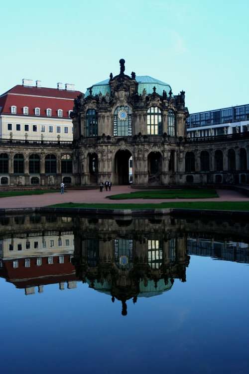 Dresden Kennel Mirroring Historic Center