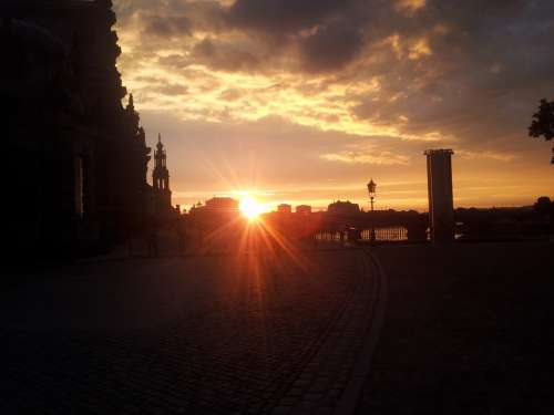 Dresden Evening Sky Sunset