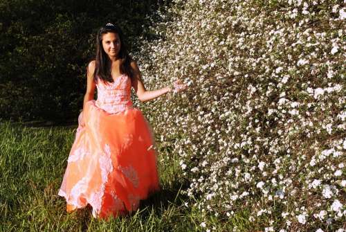 Dress Orange Quinceanera Dress Fashion Prom Dress