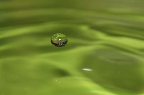 Drip Liquid Green Water