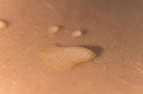 Drip Skin Close Up Macro