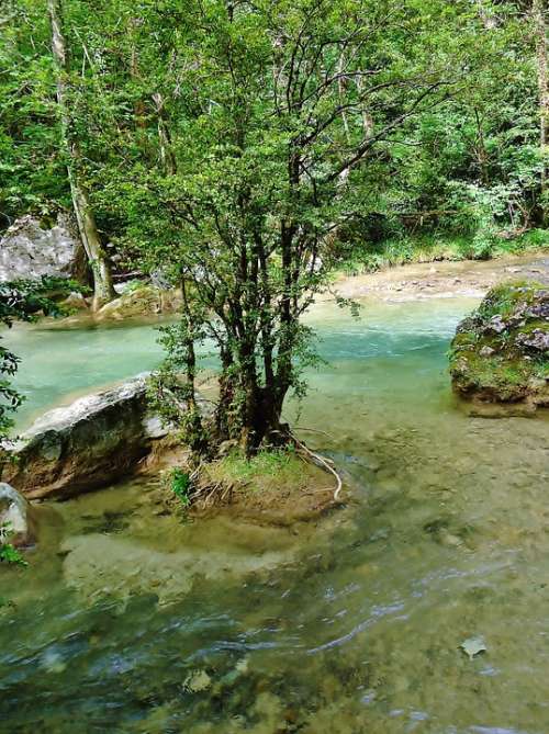 Drôme Gorges Fall Of The Druise River Water Nature