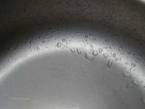Drops Water Spray Sink Steel Wet Silver Texture
