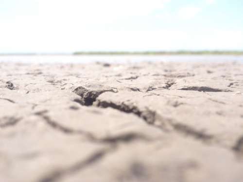 Drought Dry Desert Cracked Hot Sand Arid Outdoor