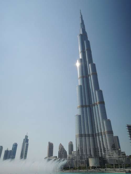 Dubai Uae Emirates Emirate Desert Burj Khalifa