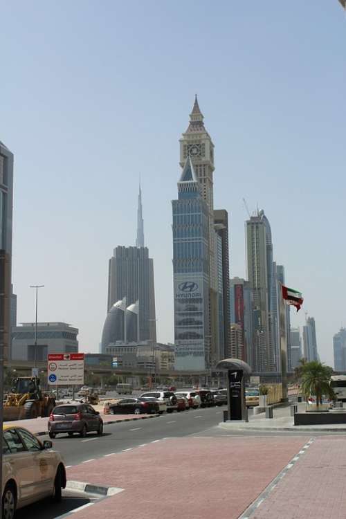 Dubai Skyscraper City Burj Kalifa Sky