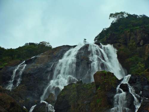 Dudhsagar Waterfall Goa India Western Ghats