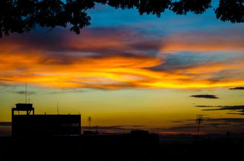 Dusk Sky Eventide Colorful Night Twilight