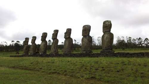 Easter Island Moai Stone Statue Rock