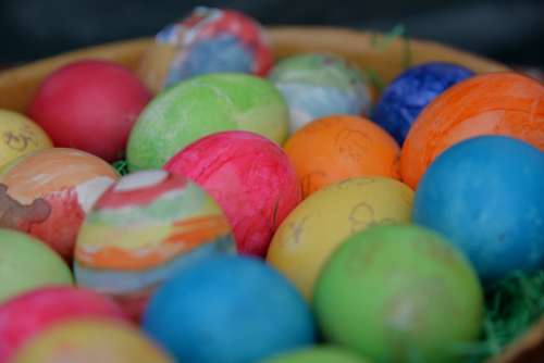 Easter Easter Eggs Easter Bunny Egg Colorful Color