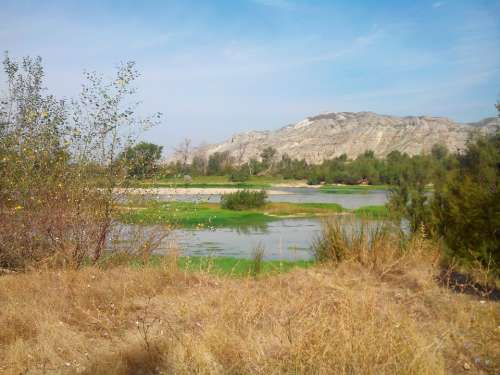 Ebro Nature Landscape Spain Summer River