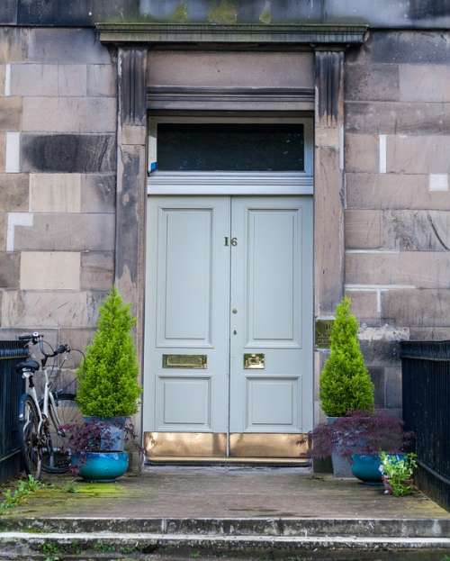 Edinburgh Scotland Building Facade Door Doorway