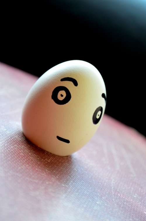 Egg Mad Sad Emoticon Funny Face Expression