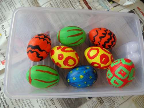 Egg Easter Eggs Painted Colorful Spring Easter