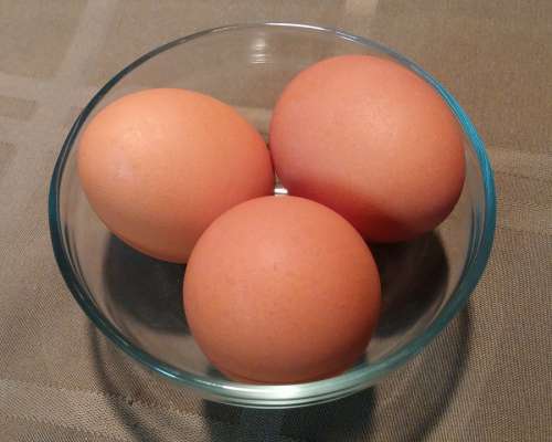 Eggs Egg Food Shell Bowl Chicken Three