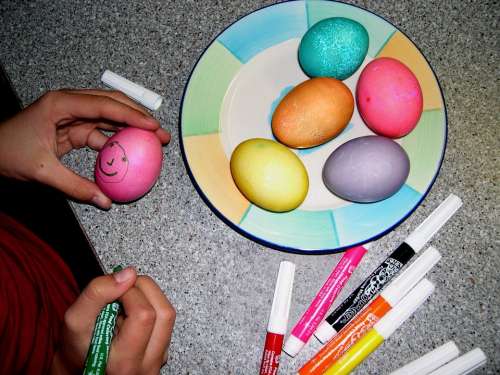 Eggs Easter Easter Eggs Decorated Colored Painted