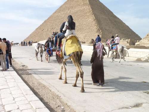 Egypt Pyramids Across The Street