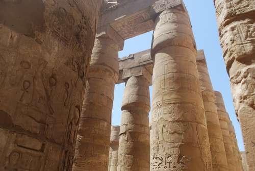 Egypt Columns Temple