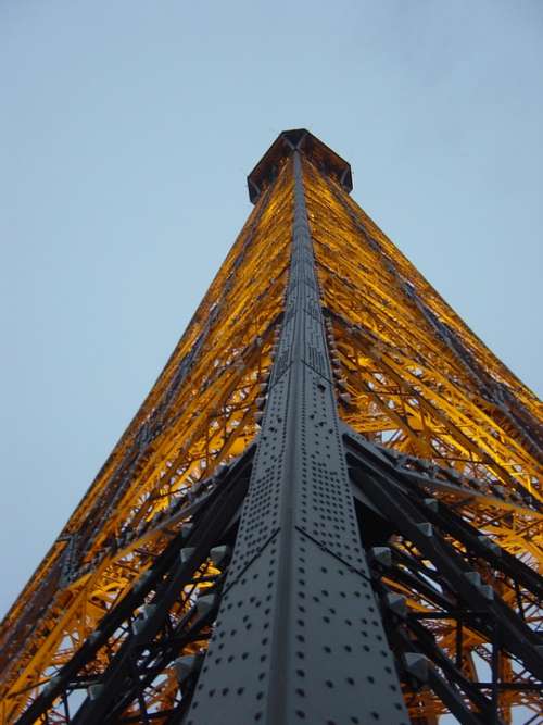 Eiffel Tower Light Tower Paris Monument