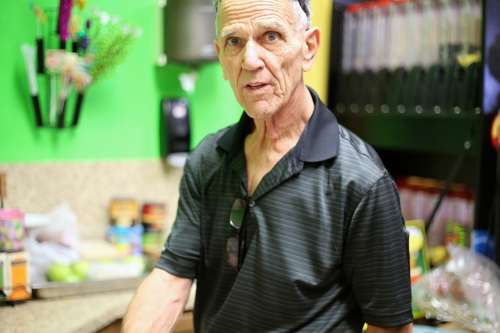 Elderly Man Working Old Wrinkles Portrait