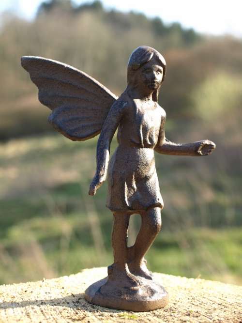 Elf Wing Figure Bronze Sculpture