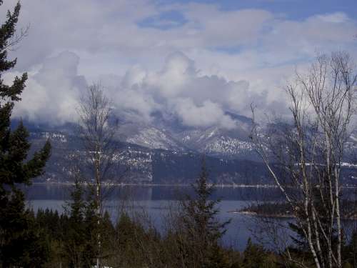 Emerald Lake Whistler Mountains Clouds