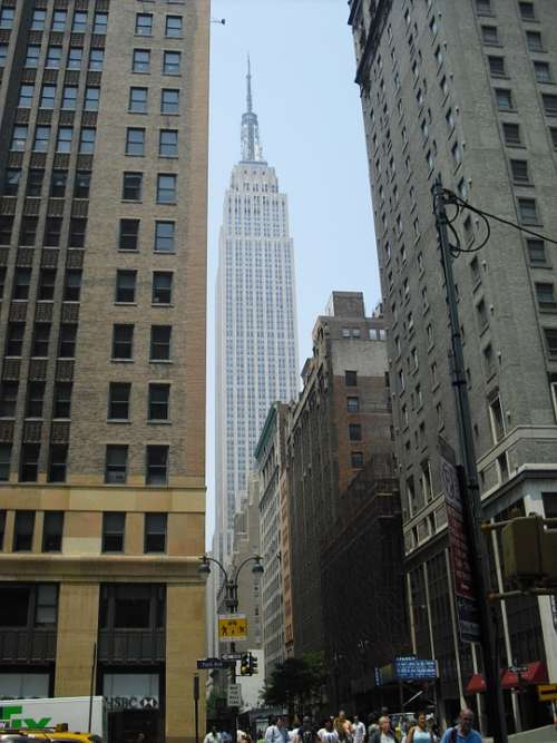 Empire State Building Skyscraper City New York City