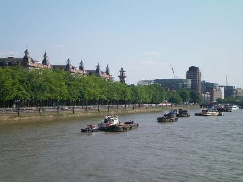 England London Building The River Thames Part