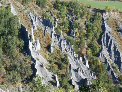 Erosion Nature Landscape Mountains Alps