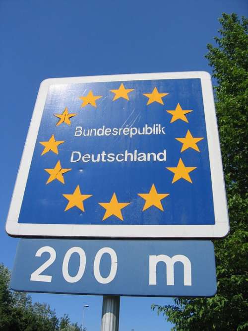 Europe Border Germany Shield State State Border