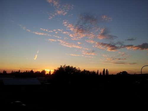 Evening Sky Aschaffenburg Germany