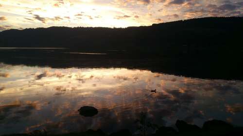 Evening Sun Lake Abendstimmung Evening Sky Water