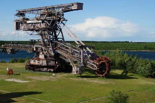 Excavators Open Pit Mining Brown Coal Steel