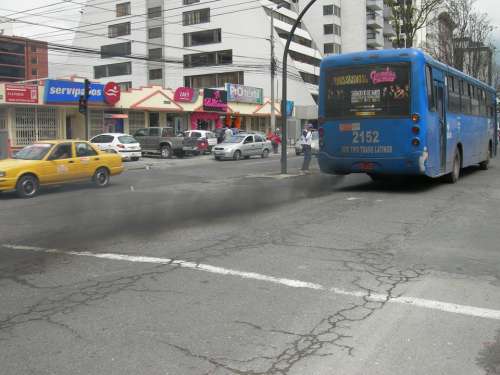 Exhaust Fumes Pollution Environment Quito Ecuador