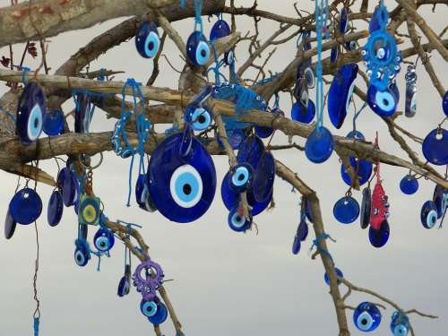 Eye Blue Eye Tree Nazar Turkey Ban Avert