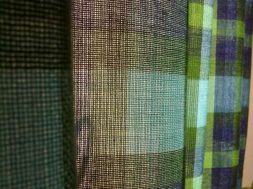 Fabric Curtain Green Wave Spreads