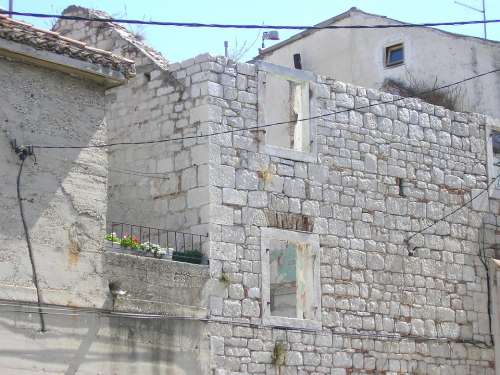 Facade Wall House Croatia Mediterranean