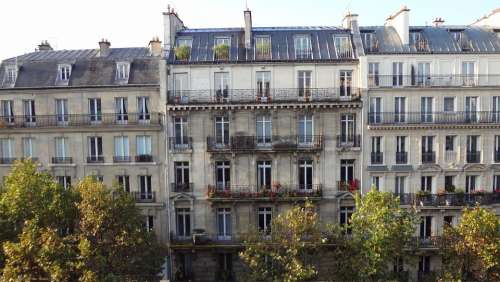Facade Windows Building Paris