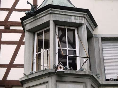 Fachwerkhaus Bay Window Old House Window