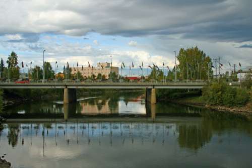Fairbanks Alaska Bridge City Vehicular Bridge