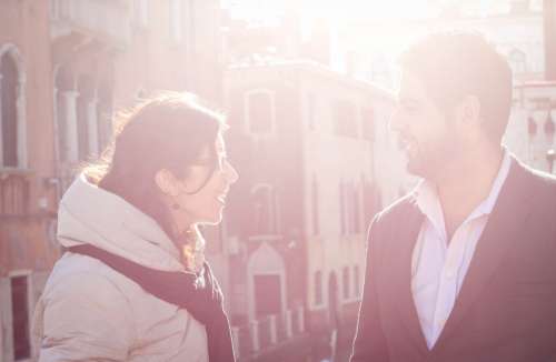 Fall In Love With Couple In Love Venice Sunlight