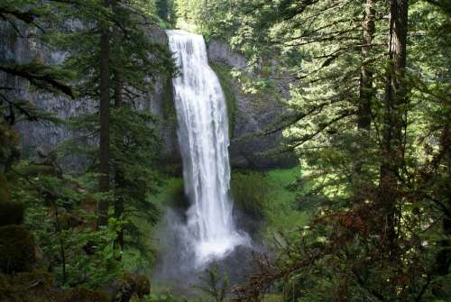 Falls Salt Creek Oregon Waterfall Highway 58