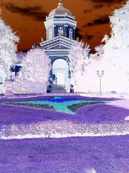 False Color Inverted Infra Red Magdeburg Cemetery
