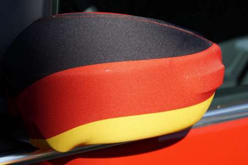 Fanartikel Germany Rear Mirror Flag World Cup