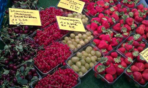 Farmers Local Market Fruits Fruit Food Fresh